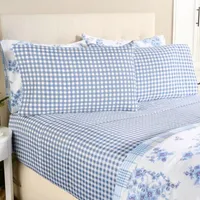 Martha Stewart 300TC Cotton Printed Sheet Set Queen Martha Stewart 300TC Cotton Printed Sheet Set Queen