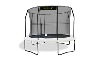 Jumpking 7ft x 10ft Kids Oval Trampoline with Enclosure