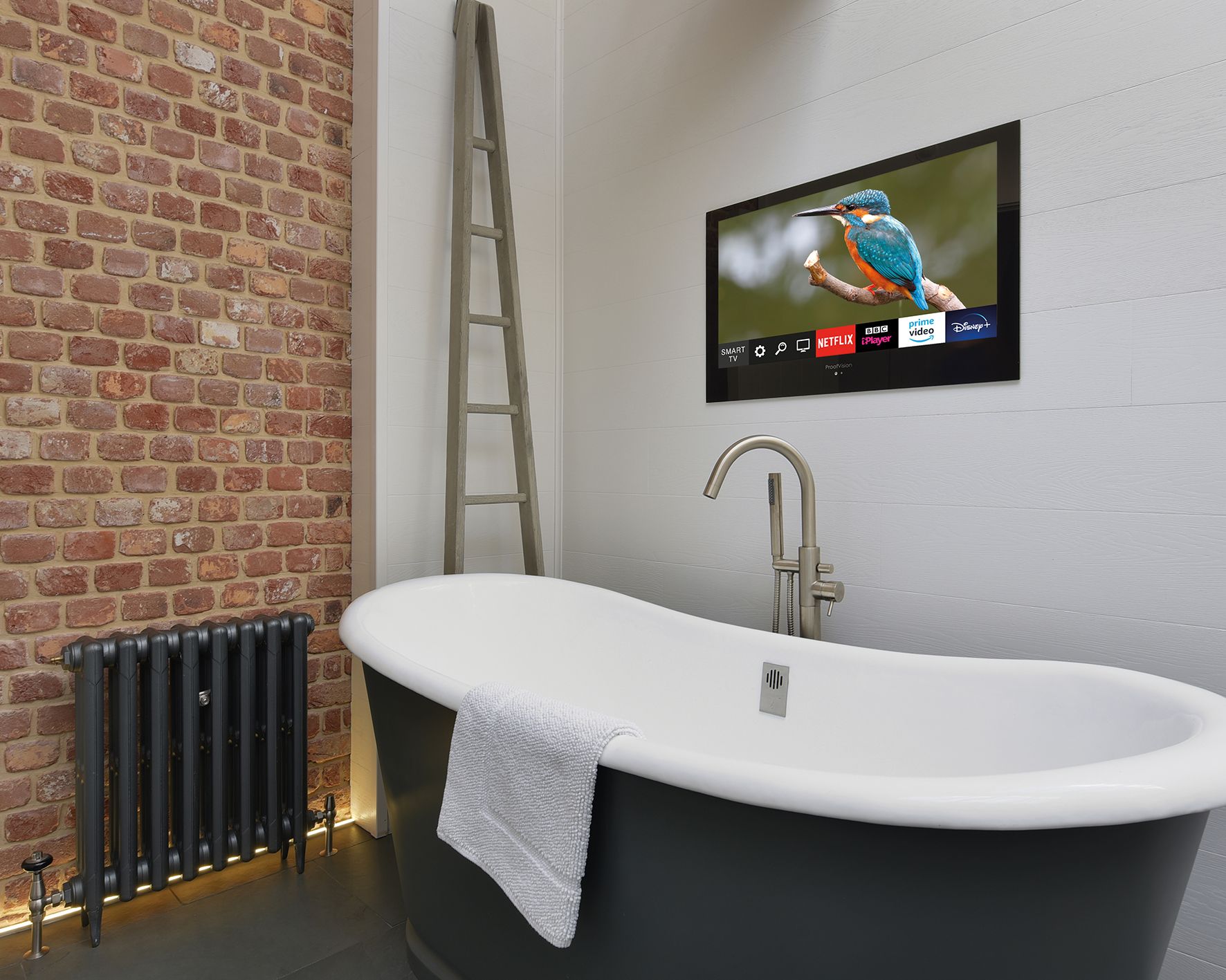 Bathroom TV ideas how to add a screen to your spa in style Livingetc