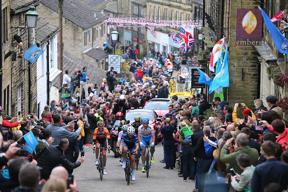 The peloton in action during the final stage at the 2017 Tour de Yorkshire
