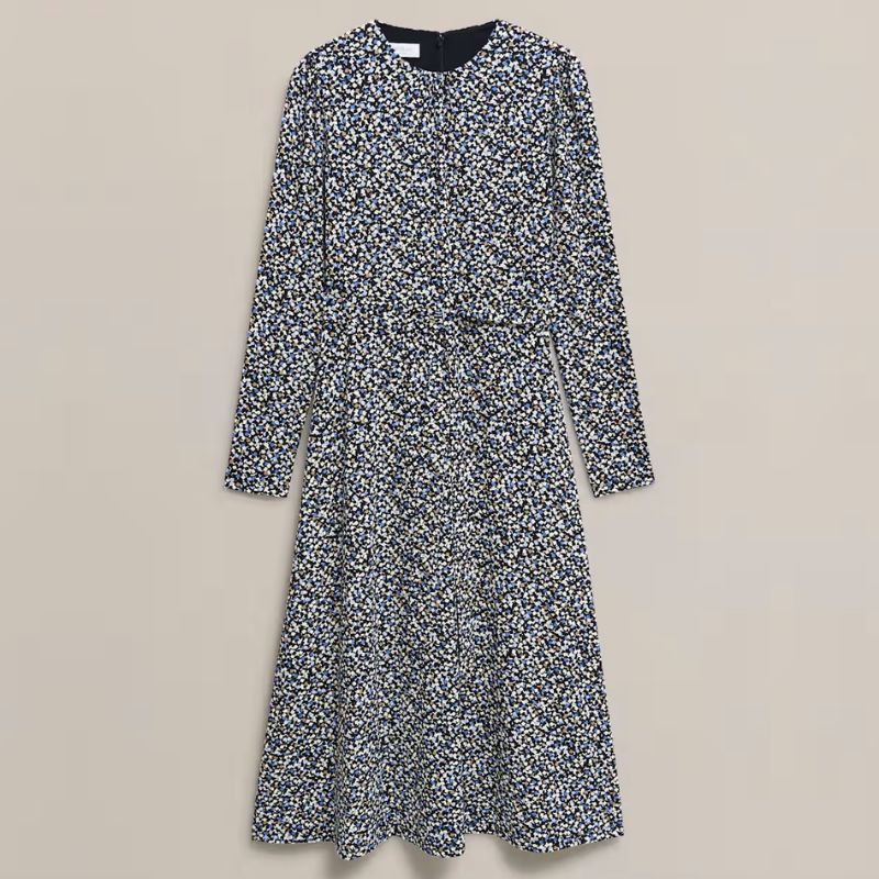 long sleeve midi dress