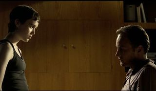 Hard Candy Ellen Page interrogates Patrick Wilson in a dim room