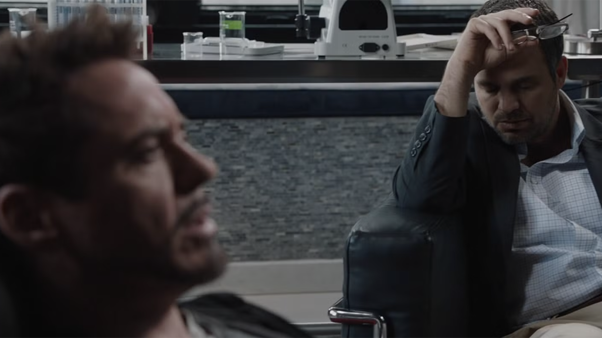 Bruce Banner in the Iron Man 3 post-credits scene