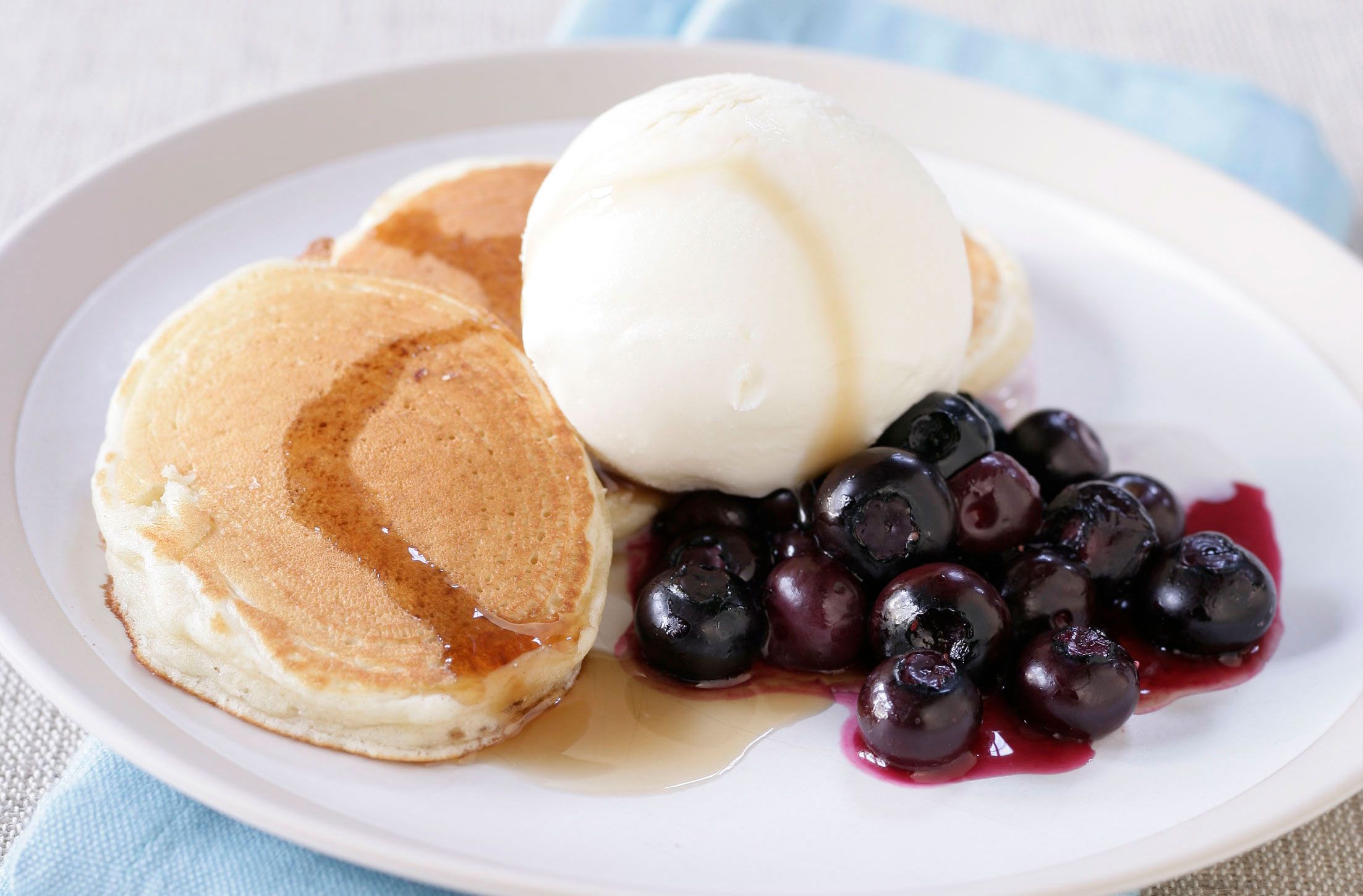 Lower-fat pancakes recipe