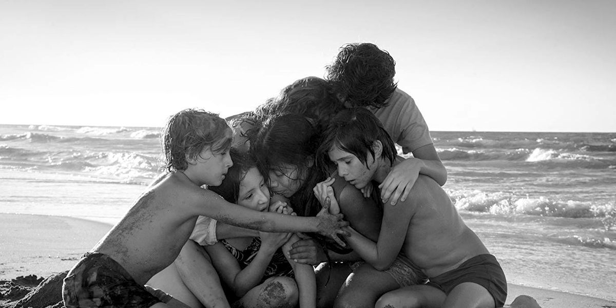 Some of the main cast of _Roma._