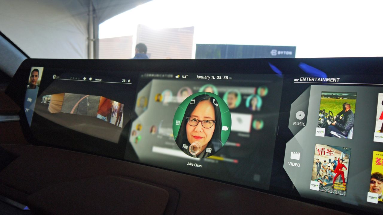 You can message, call and video-chat with your phone's contacts hands-free