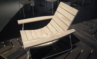 ‘Plank’ outdoor lounger for Council, designed by Eric Pfeffer