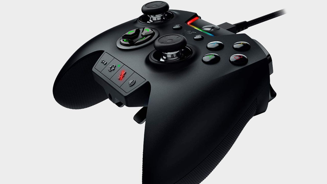 The Xbox One's Wolverine Ultimate controller on a plain background