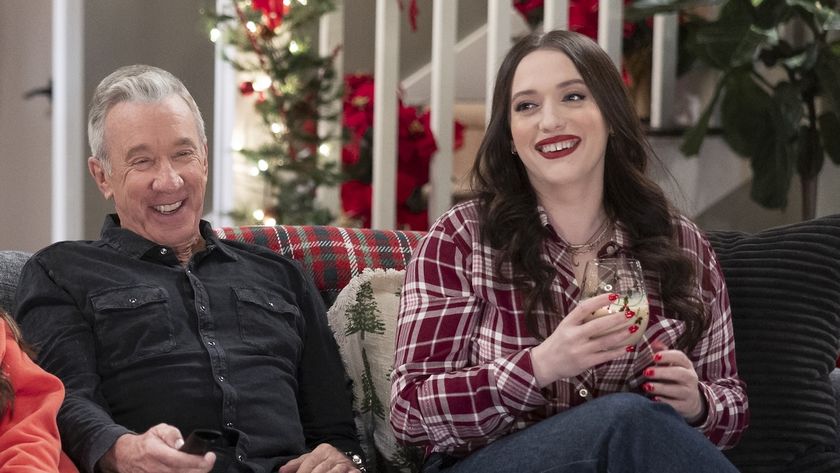 Matt and Riley celebrating Christmas as a family in Shifting Gears Season 2