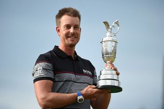 Henrik Stenson with the Claret Jug at Royal Troon
