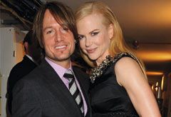 Keith Urban and Nicole Kidman at The National Movie Awards