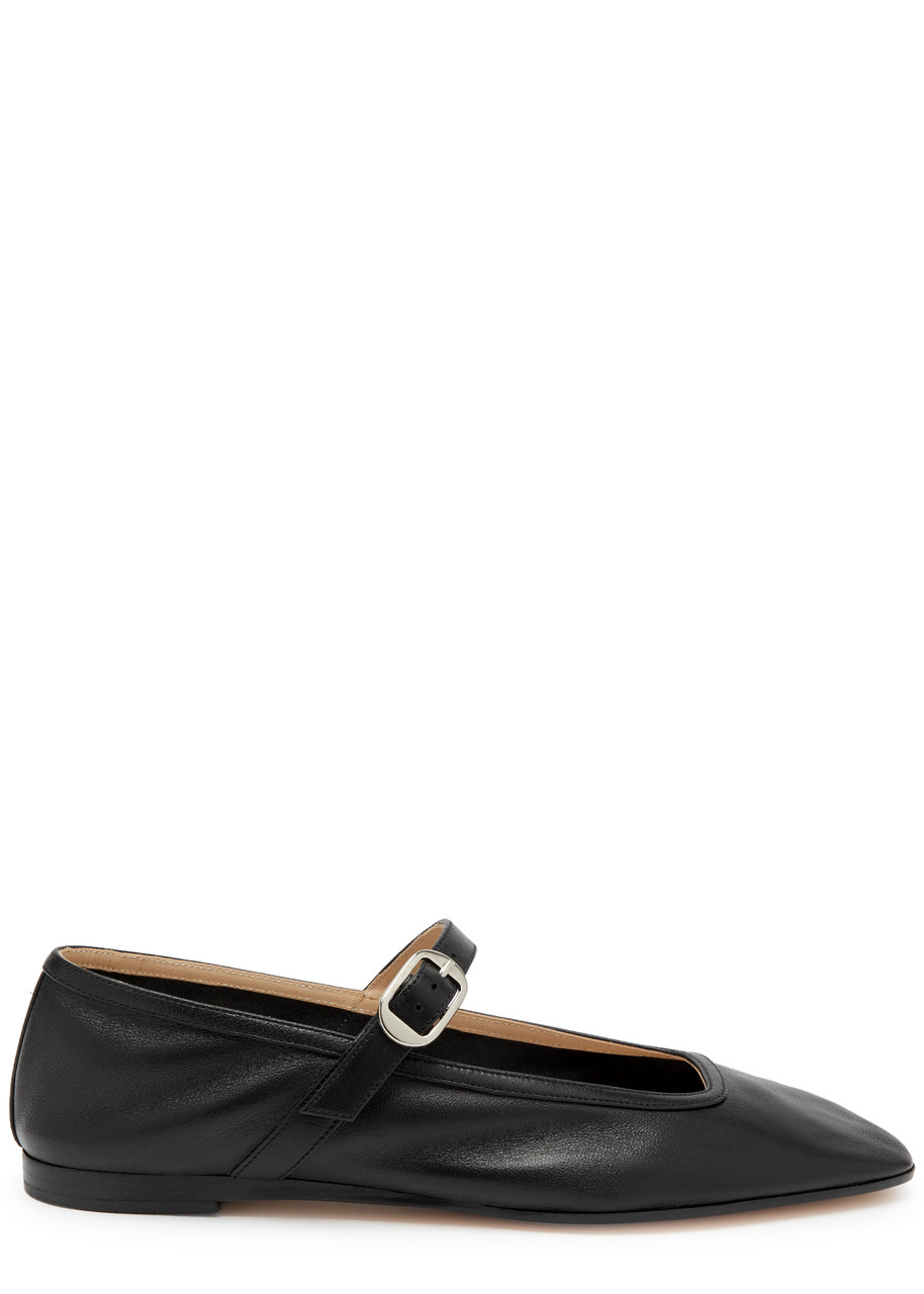 Lea Mary Jane Leather Ballet Flats