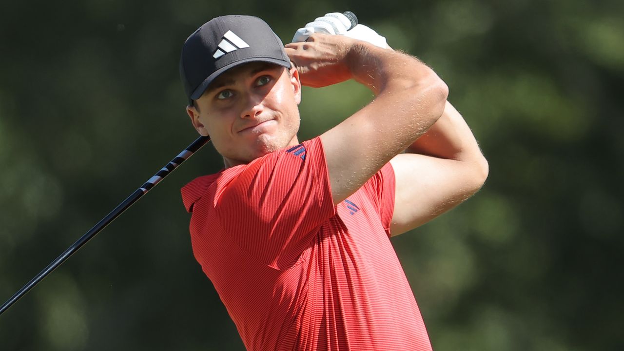 Ludvig Aberg during the Sanderson Farms Championship at The Country Club of Jackson 