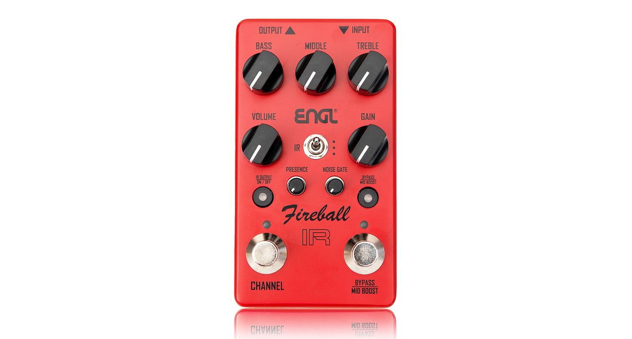 ENGL EP635 Fireball IR Pedal: This fire engine red preamp pedal presents two channels, heaps of features, monster gain.