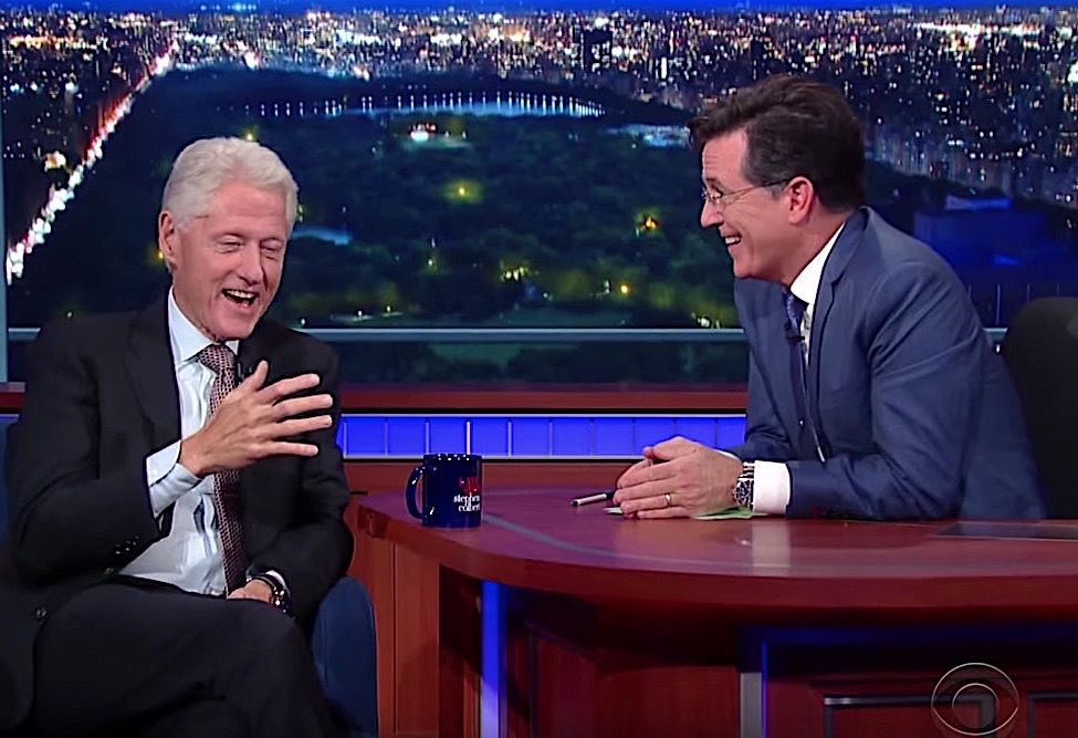 Bill Clinton and Stephen Colbert talk politics