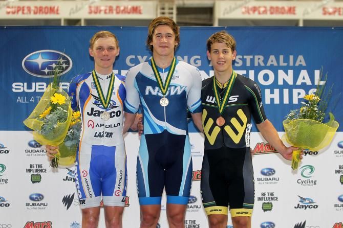 U19 Men's scratch podium