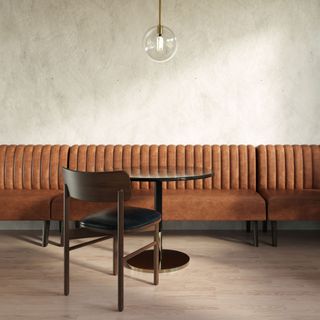 Novak Leather Banquette - Vertical Channel Tufting