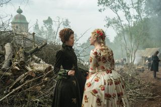 Belinda Bromilow and Elle Fanning in The Great