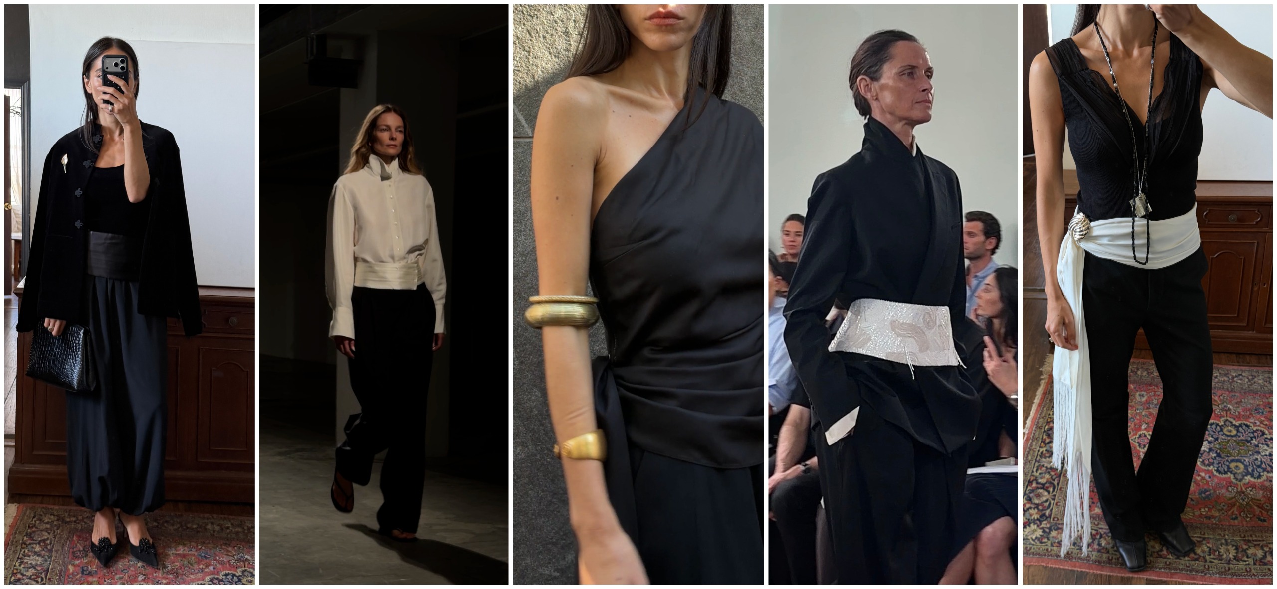 collage of Alexis Badiyi New York Fashion Week photo diary