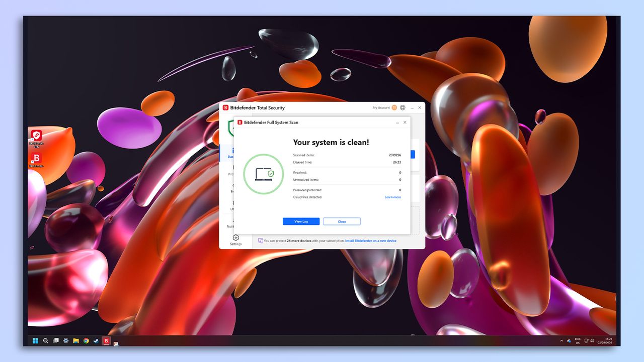 Bitdefender software screenshot
