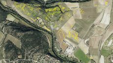 An aerial lidar image of a Roman city 