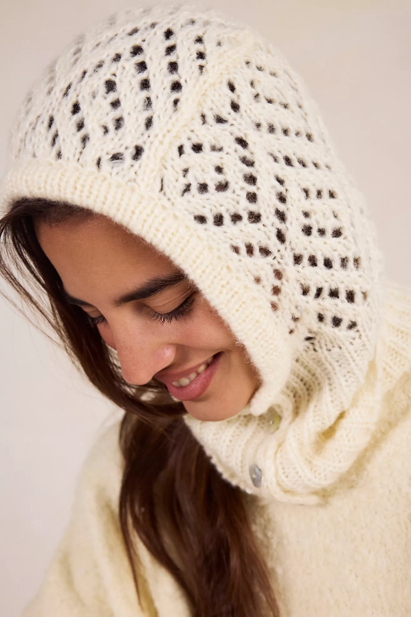 Cozy Pointelle Balaclava
