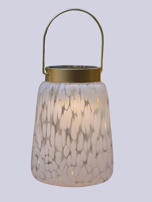 Confetti Glass Solar Lantern
