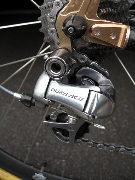 Titanium dropouts are new on this year's bike.