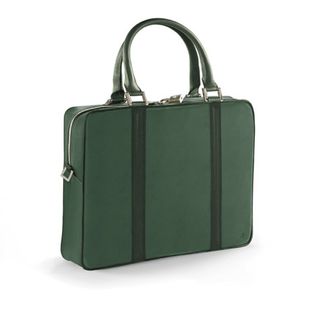 Green laptop bag