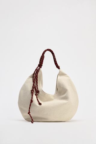 Shoulder bag with rope handle