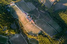 Aerial view of Il Caggio estate