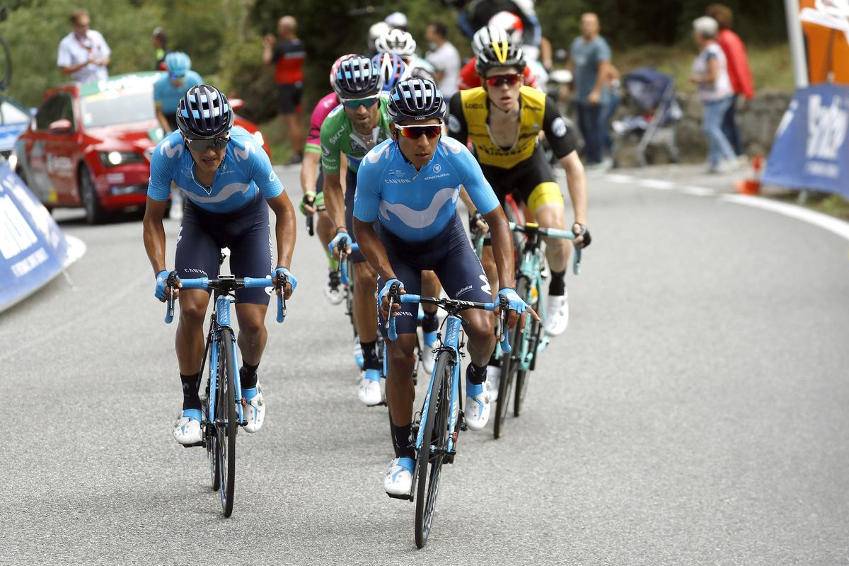 Nairo Quintana sets pace for Valverde