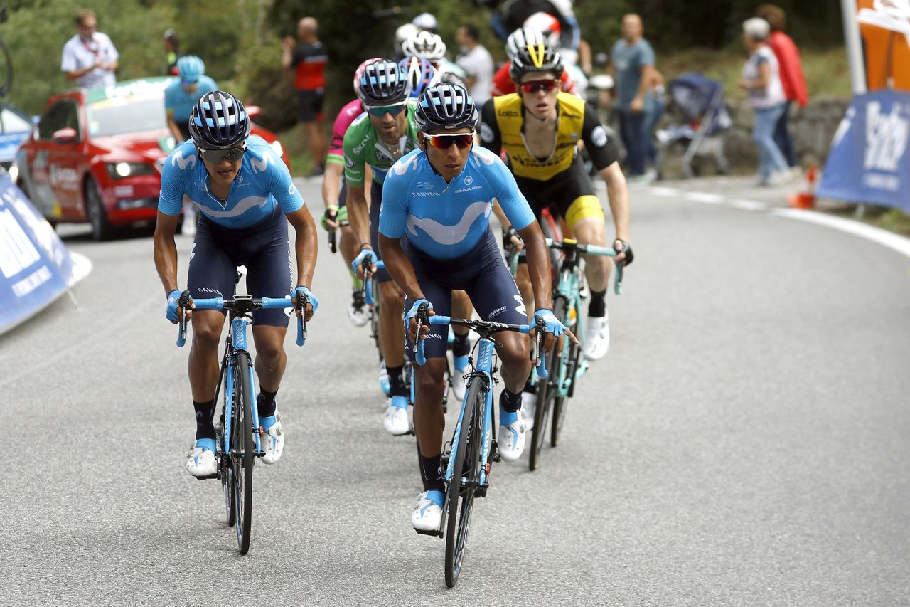 Nairo Quintana sets pace for Valverde