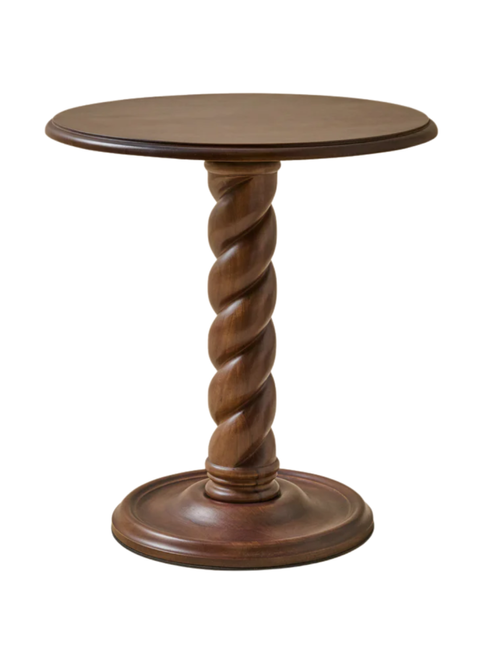 Barley Twist Round Accent Table