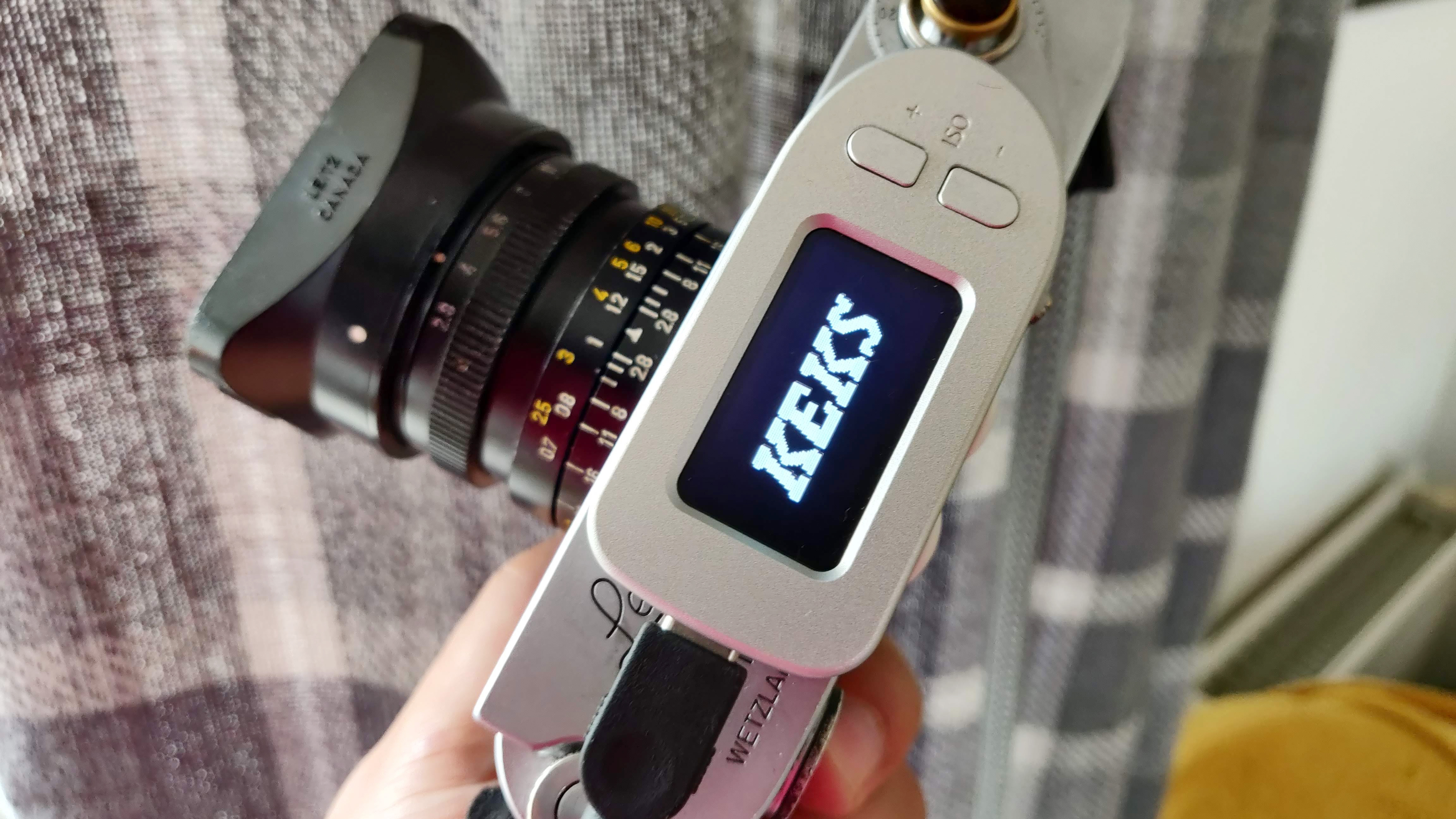 Keks M-Meter on a Leica M2