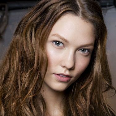 Woman with Long Wavy Hair