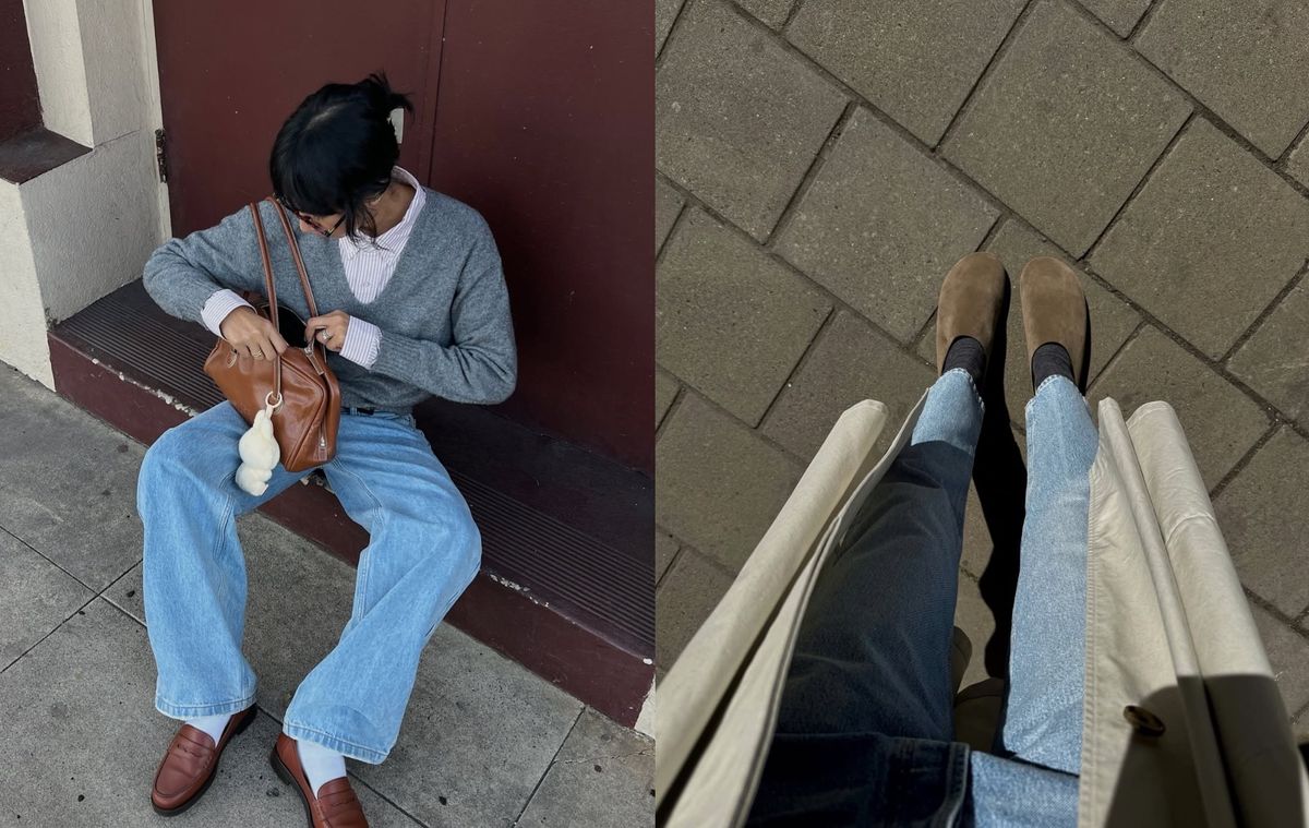 Light-Wash Jeans Are Back—4 Shoe Color Trends Fashion People Are Wearing With Them