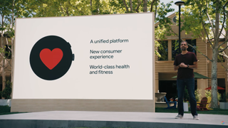 Stillbild från Fitbits och Googles presentation vid Google IO 2021