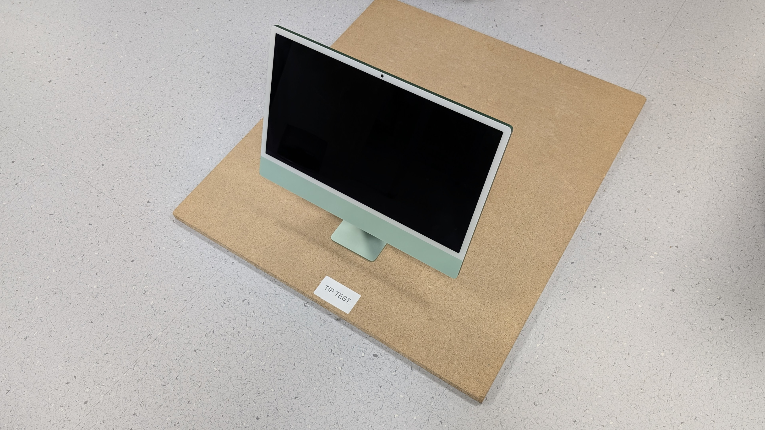 Give it a shove: the iMac tip test