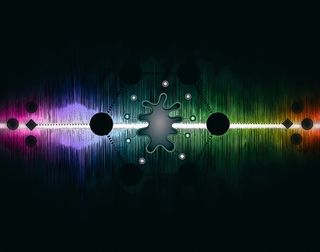 Quantum computing, abstract image.