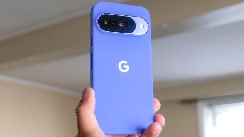 Google Pixel 10 in the hand.