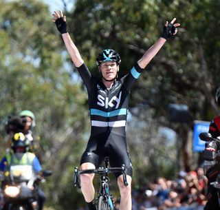 Chris Froome wins stage four of the 2016 Jayco Herald Sun Tour