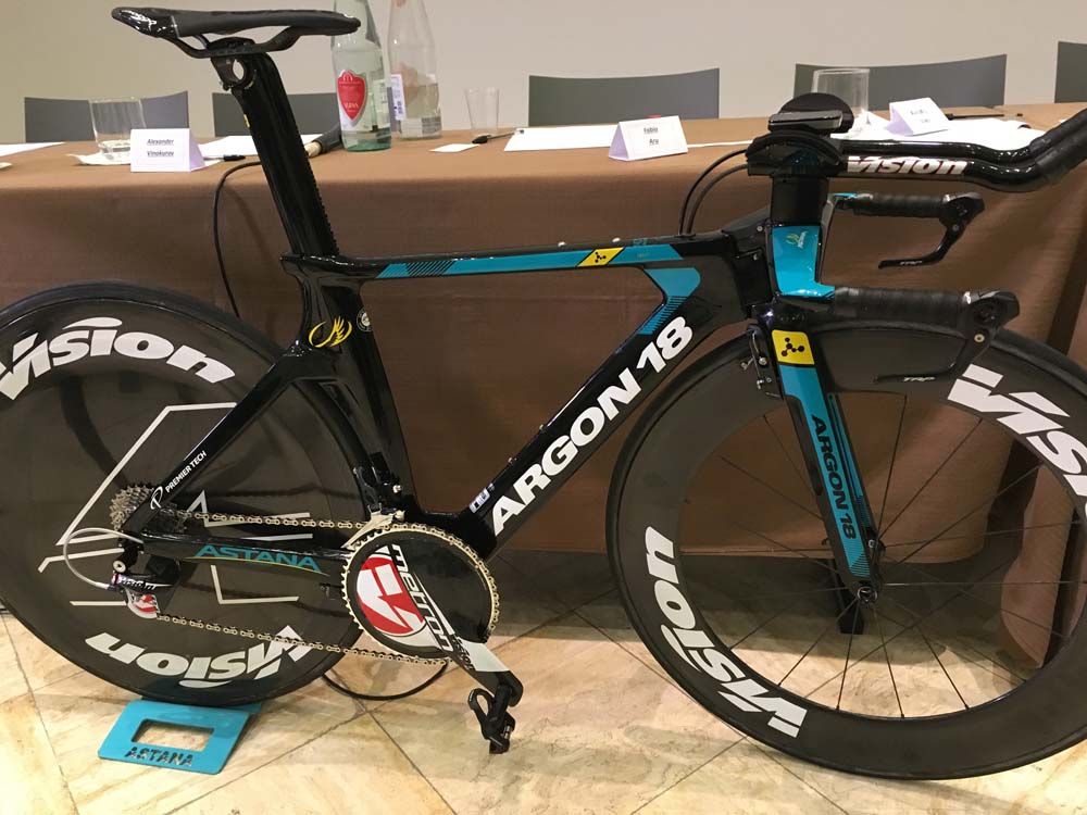 The Argon 18 E 118 time trial bike