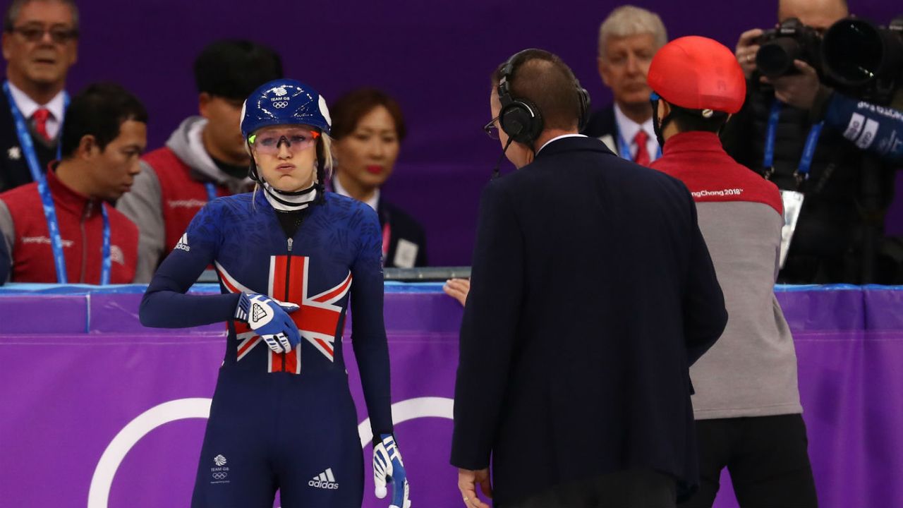 Elise Christie Team GB short track speed skating Winter Olympics