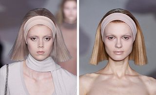 An image of model by Nars used a muted and matte colour palette to perfection.