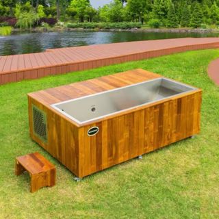 wooden cold plunge from home depot