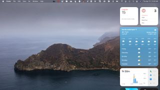 macOS Big Sur widgets
