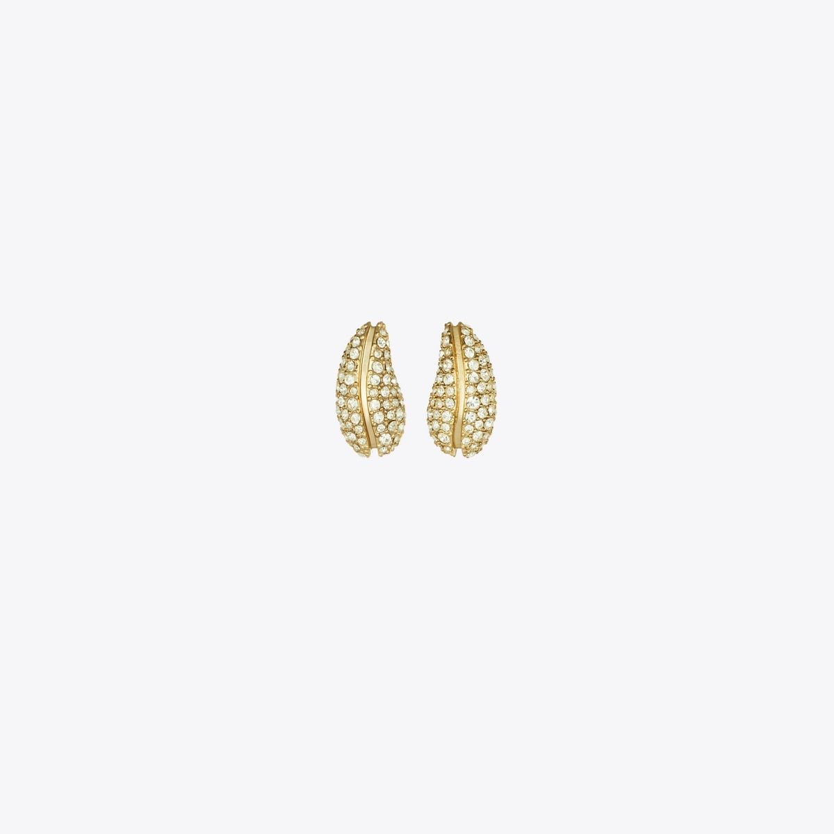 Mini Pierced Pavé Earrings in Misc, Size Os