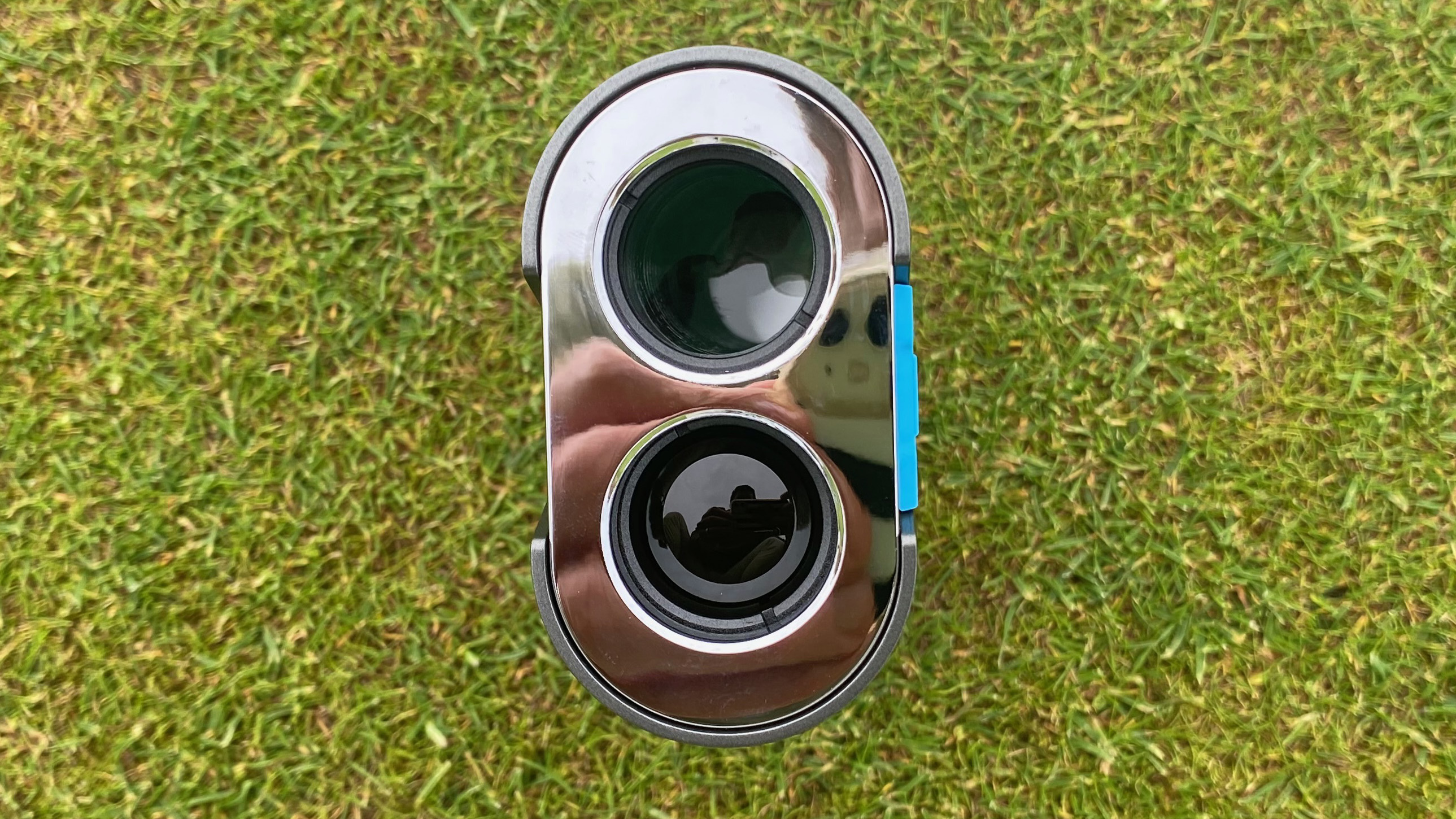 Photo of the lens from the Shot Scope Pro ZR Laser Rangefinder