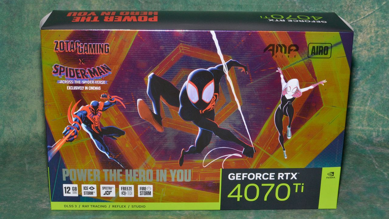 Zotac RTX 4070 Ti &mdash; Spider-Man: Across the Spider-Verse edition
